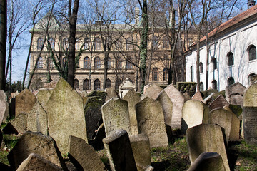 Fototapeta premium Tschechien - Prag - Josephstadt-Alter Jüdischer Friedhof