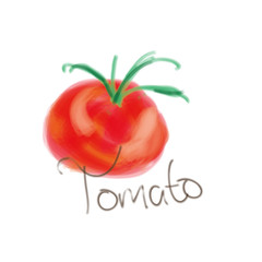 Natural organic apple with hand drawn removable text