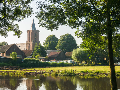 Church in Bunschoten-Spakenburg, Utrecht, Holland, NLD