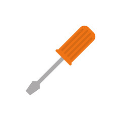 screwdriver construction tool icon vector illustration graphic design