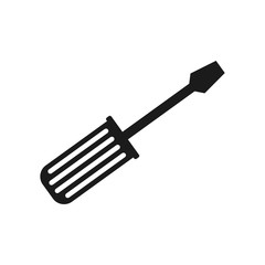 screwdriver construction tool icon vector illustration graphic design