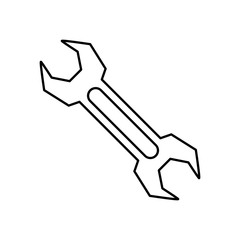 Wrench construction tool icon vector illustration graphic design