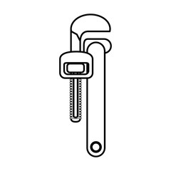 Wrench construction tool icon vector illustration graphic design