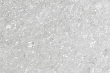 Texture of sugar crystals. Macro photo.