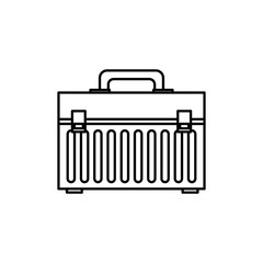 Tools kit box icon vector illustration graphic design