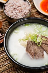 seolleongtang. Ox Bone Soup .	