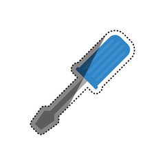 screwdriver construction tool icon vector illustration graphic design