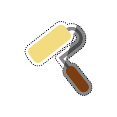 Rolling paint tool icon vector illustration graphic design