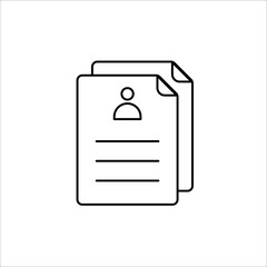 document icon on white background