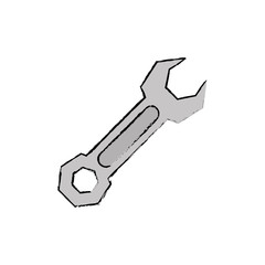 Wrench construction tool icon vector illustration graphic design