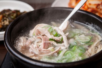 gomtang. Beef Bone Soup.