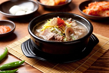 gomtang. Beef Bone Soup.
