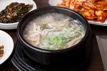 gomtang. Beef Bone Soup.