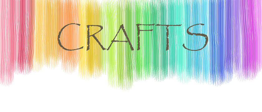 Crafts background with clors