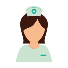 Nurse medical profession icon vector illustration graphic design