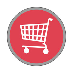 cart shopping commercial icon vector illustration design
