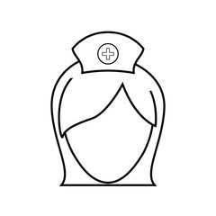 Nurse medical profession icon vector illustration graphic design