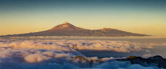 Teide, Vulkan Teide, Wolken, Teneriffa