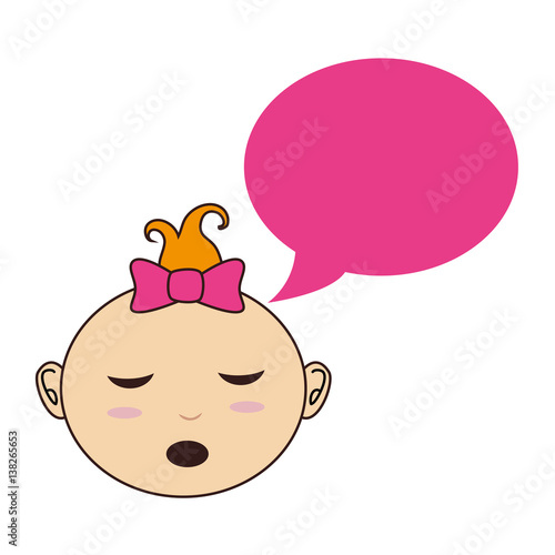 "little asian baby icon vector illustration design" Stock image and
