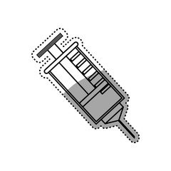 Syringe medical symbol icon vector illustration graphic design