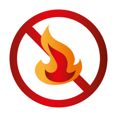 fire flame signal icon vector illustration design