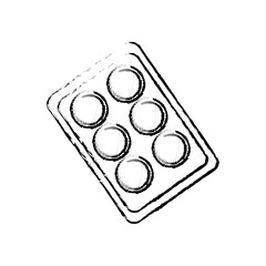 Pills medicine drug icon vector illustration graphic design