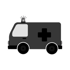 ambulance emergency vehicle icon vector illustration design