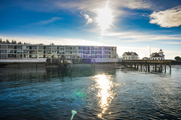 Ferry Ride From Mukilteo to Whidbey Island On A Beautiful Sunny Winter Day