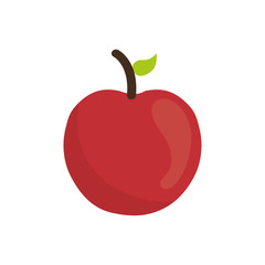 Delicious apple fruit icon vector illustration graphic design