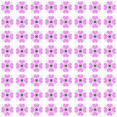 Simple pattern. Pink hearts.