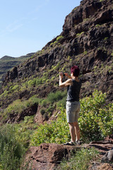 Fototapeta premium Bergwelt im Landschaftspark Parque Rural del Nublo