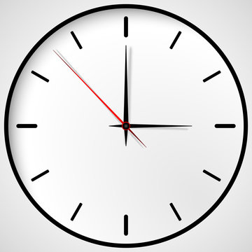 Stock vector clock