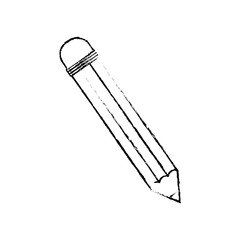 Wooden pencil school icon vector illustration graphic design