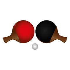 ping pong sport emblem vector illustration design