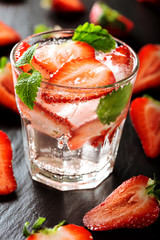 Fresh strawberry drink