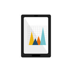 statistic graph report icon vector illustration graphic design