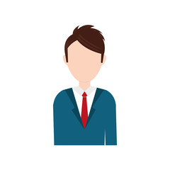 Businessman executive profile icon vector illustration graphic design