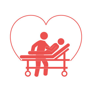 recommend clip art: stretcher medical isolated icon vector illustration design