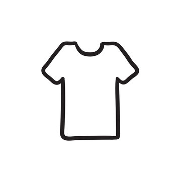 T-shirt sketch icon.