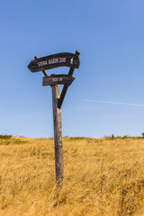 Ski center during the summer, a beautiful view over the mountains