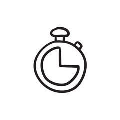 Stopwatch sketch icon.