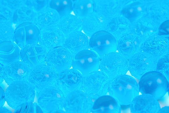 Surface coated with soil water beads
