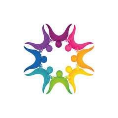 Abstract people symbol icon vector illustration graphic design