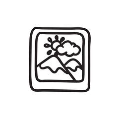 Picture sketch icon.