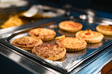 cookies on a baking tray with stuffing