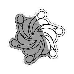 Abstract people symbol icon vector illustration graphic design