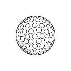 Golf game sport icon vector illustration graphic design