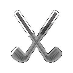 Golf game sport icon vector illustration graphic design
