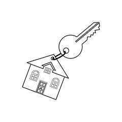 House real estate icon vector illustration graphic design
