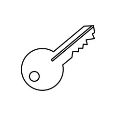 Isolated door key icon vector illustration graphic design